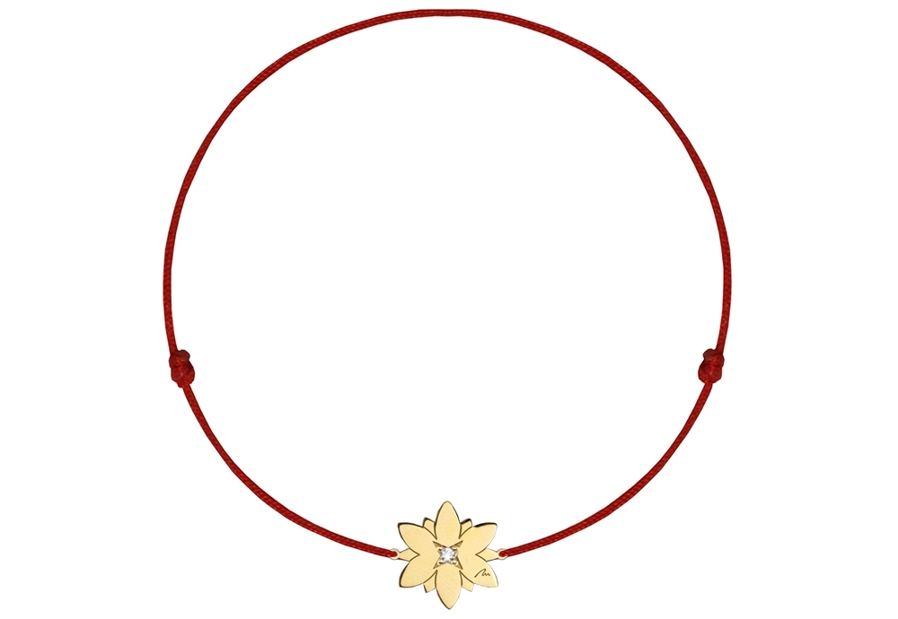 14-karat-gold-diamond-lotus-on-string-bracelet-gallery-1-1000x1000
