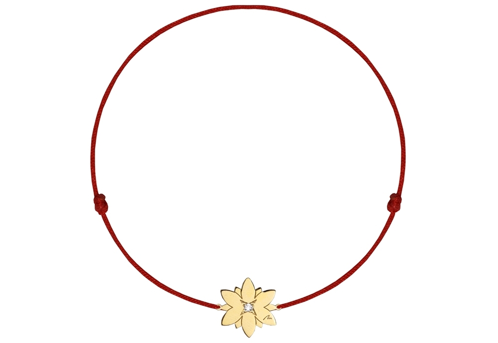 14-karat-gold-diamond-lotus-on-string-bracelet-gallery-1-1000x1000