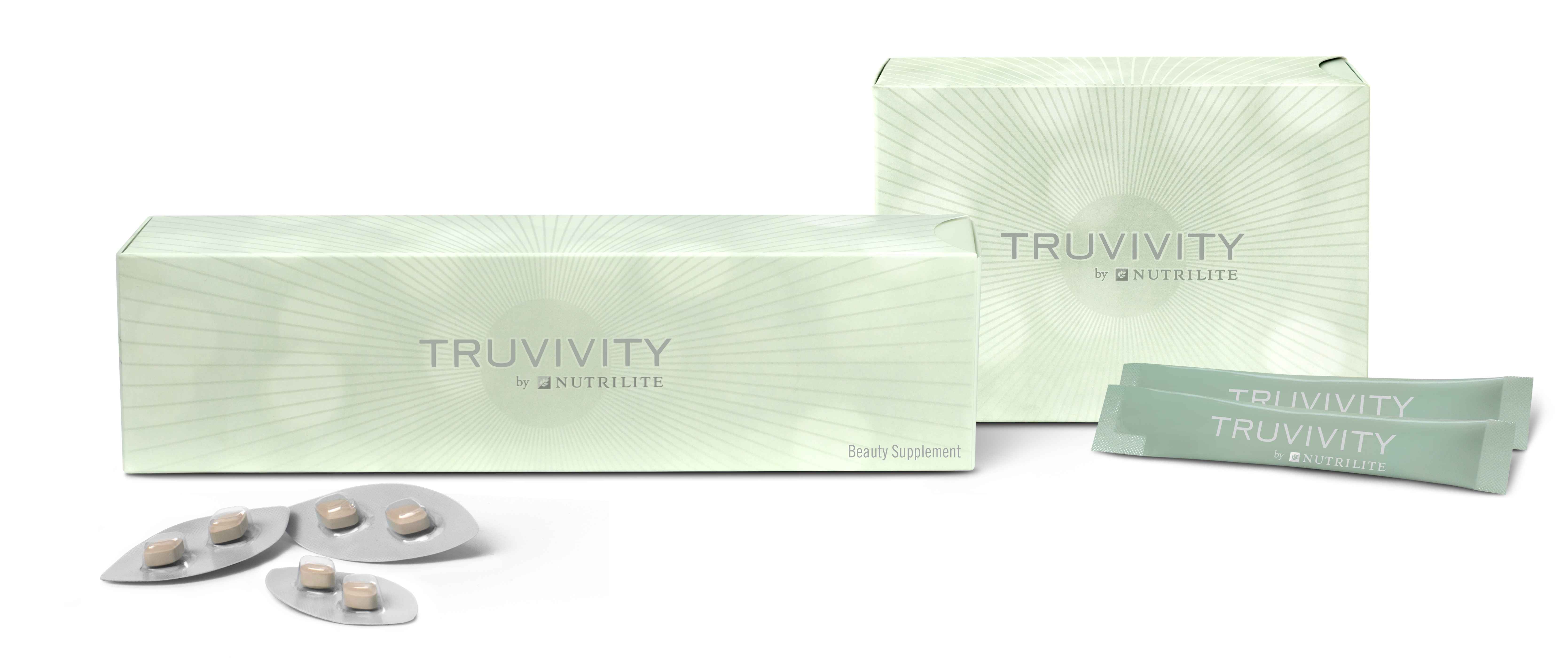 Truvivity Beauty Supplement and Beauty Powder Drink product shot