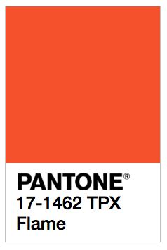 PANTONE FLAME SS17