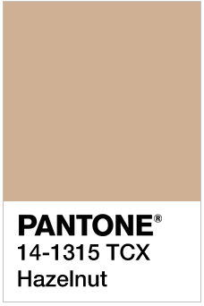 hazelnut ss17 pantone